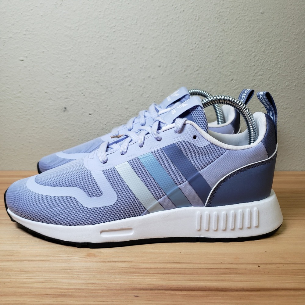 Adidas Womens Size 7 Multix Sneakers Violet Purple Tri Stripe Athletic Lifestyle